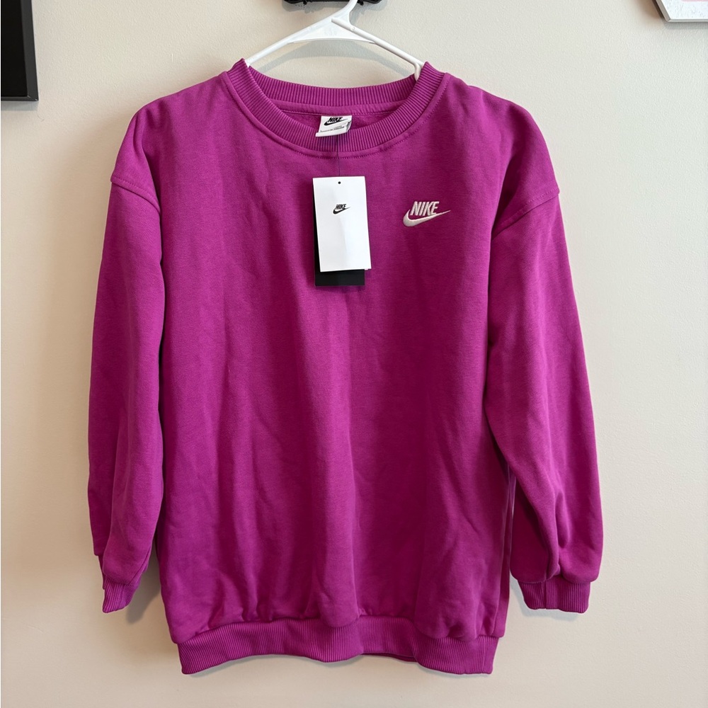 Nike Fuchsia Crewneck Oversized Sweatshirt